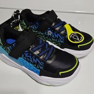 NWT Kids Black and Blue Light-Up Shoes